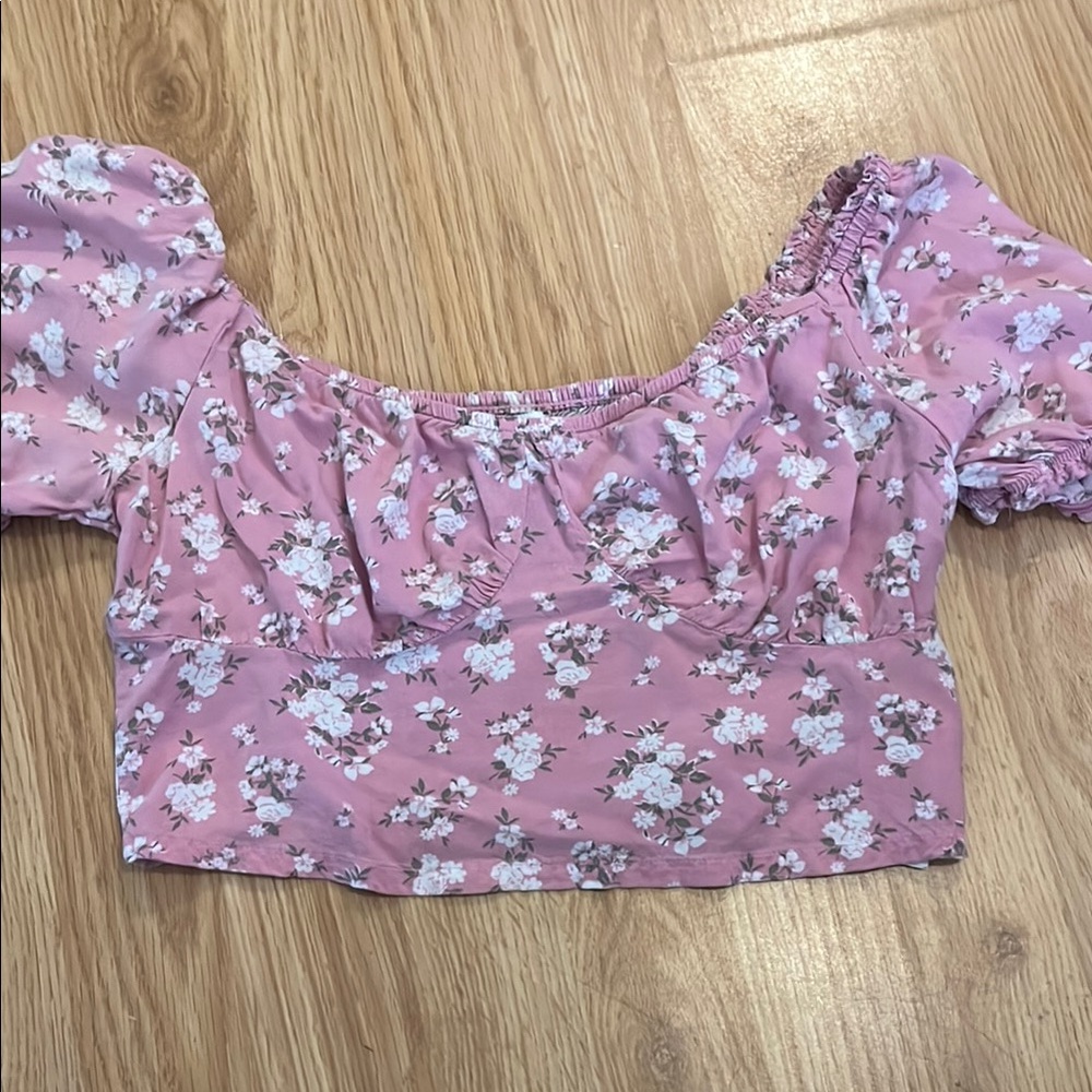 Hollister Pink Crop Top